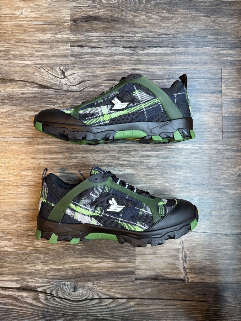 New Sicko x EE Black/Green Plaid Hiking Sneaker Sz. 10