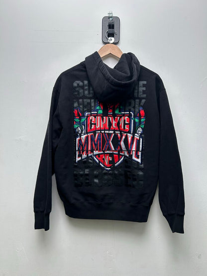 New Supreme Black Rose NY Zip Up Sz.Small