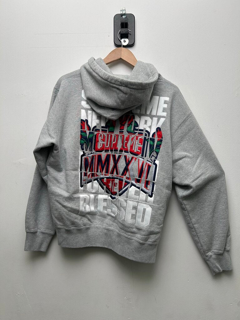 New Supreme Grey Rose NY Zip Up Sz.Small