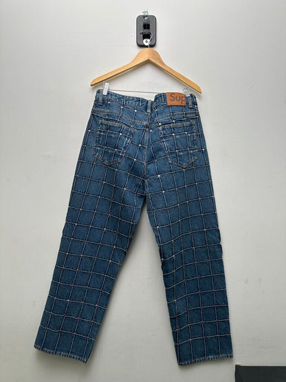 New Supreme Studded Seam Blue Denim sz.34