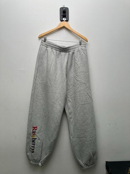 New GV Gallery Rainbow Raspberry Leg Logo Grey Sweatpants sz.M