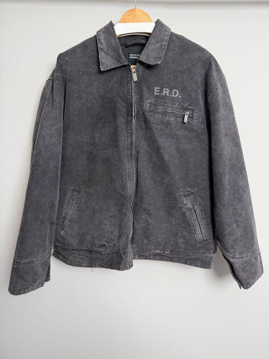 ERD Black Carpenter Work Jacket size L