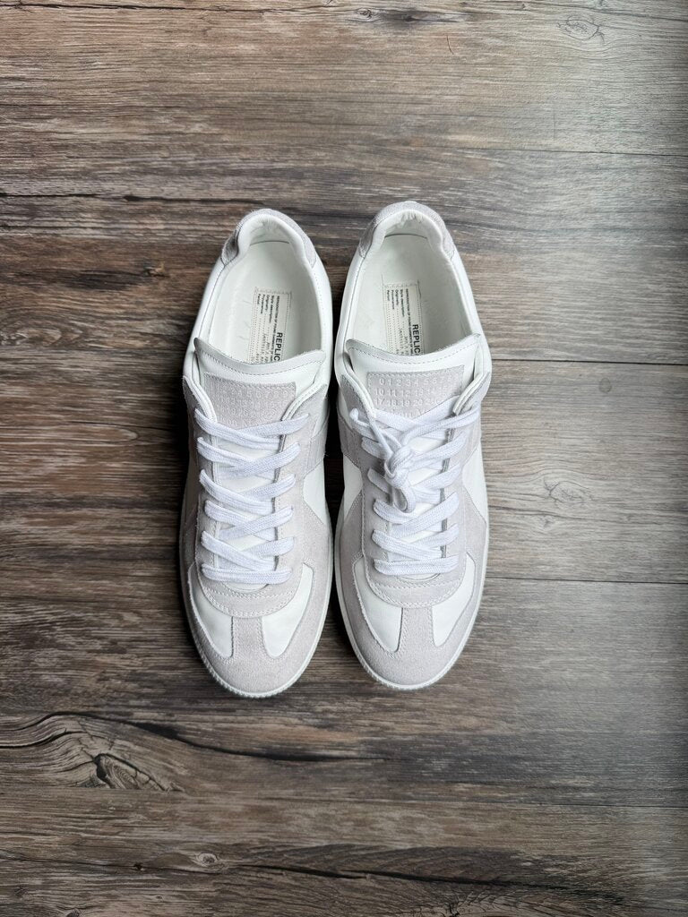 Preowned Margiela Gat Sneaker Triple White Size 44