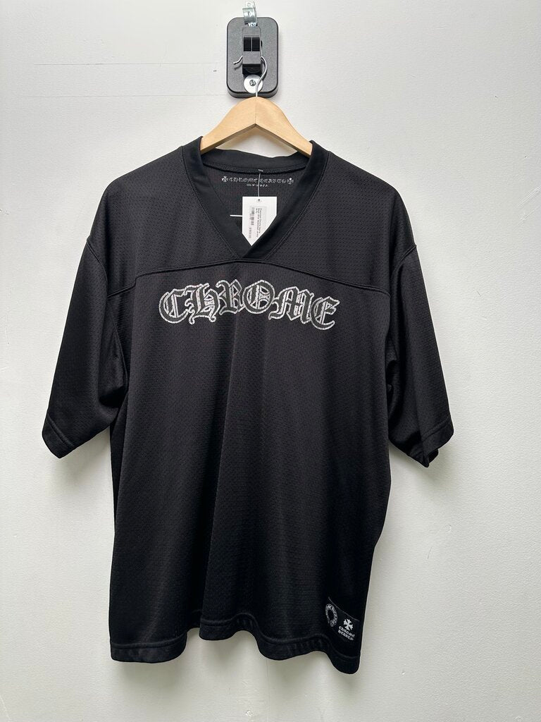Preowned Chrome Hearts Black Silver Basketball Jersey sz.XL