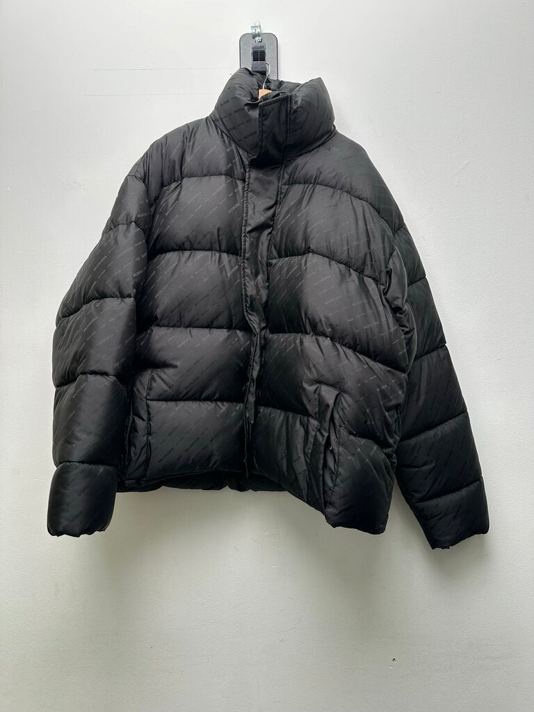 Preowned Balenciaga Monogram Black Puffer sz.48 (XL)