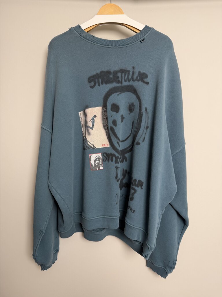 Pre-Owned Paly Teal Cigarette Crewneck Sz. XL