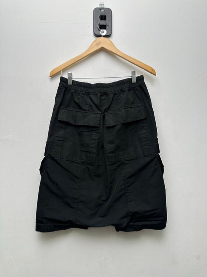 Preowned Rick Owens Fogachine SS22 Black Cargo Shorts sz.36