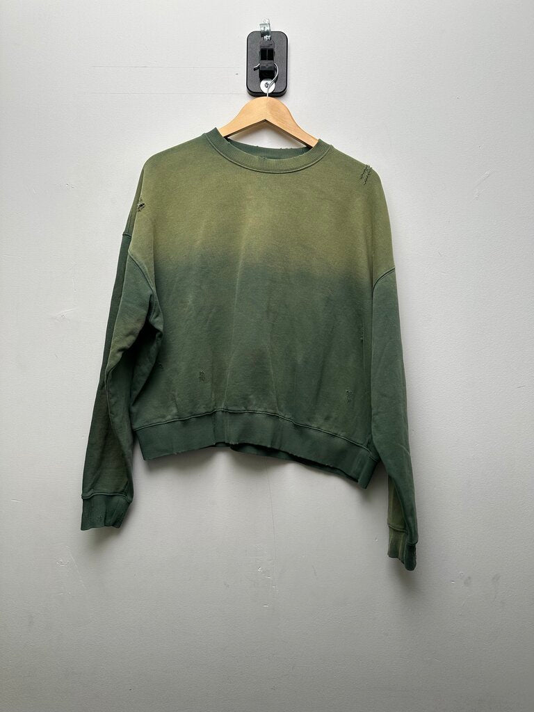 New Gv Gallery Green G-3 Crewneck Sz.Small