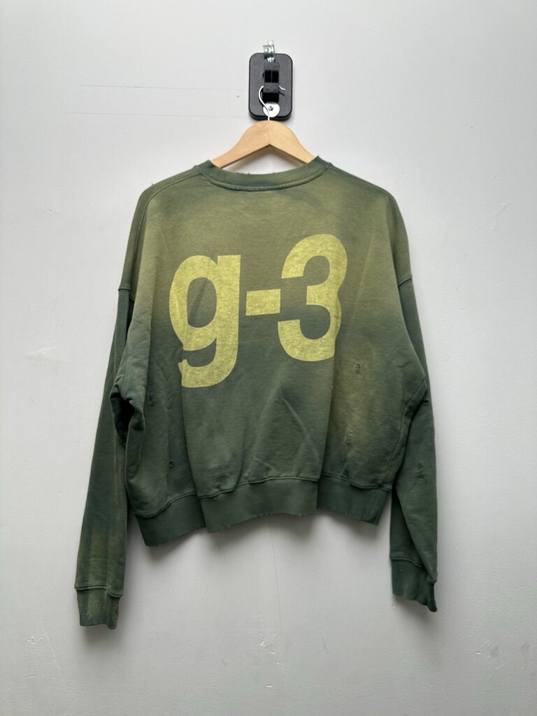 New Gv Gallery Green G-3 Crewneck Sz.Small