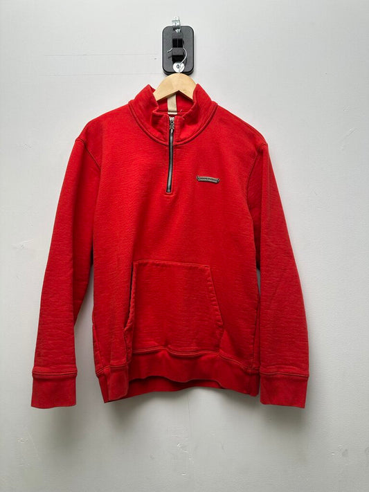 Preowned Chrome Hearts Red Cashmere Quarter Zip sz.M