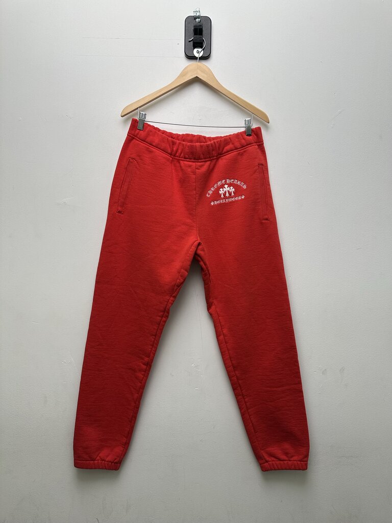 Preowned Chrome Hearts Red Cashmere Sweatpants sz.M