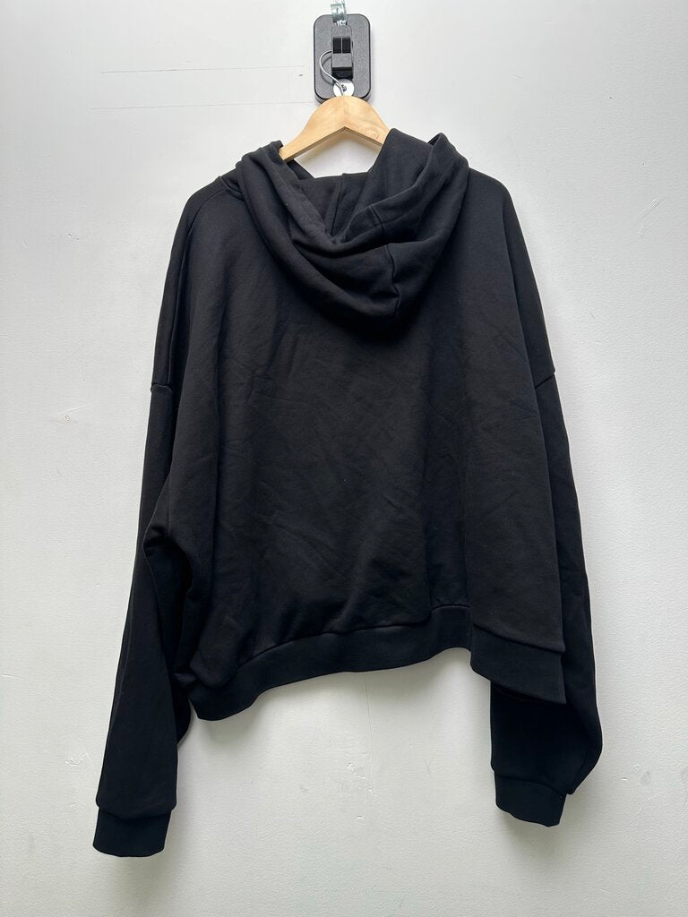 Preowned Gv Gallery Black White Athletics Hoodie Sz.XXL