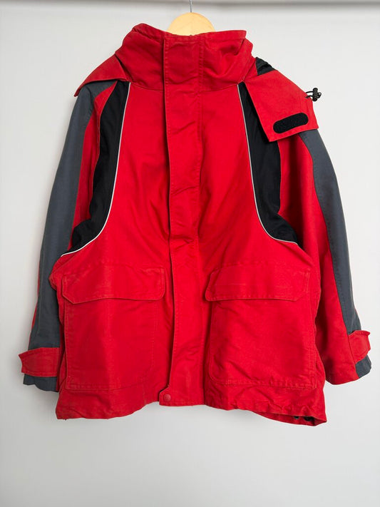 Preowned 2017 Balenciaga Swing Red Grey Jacket size 38(M/L)