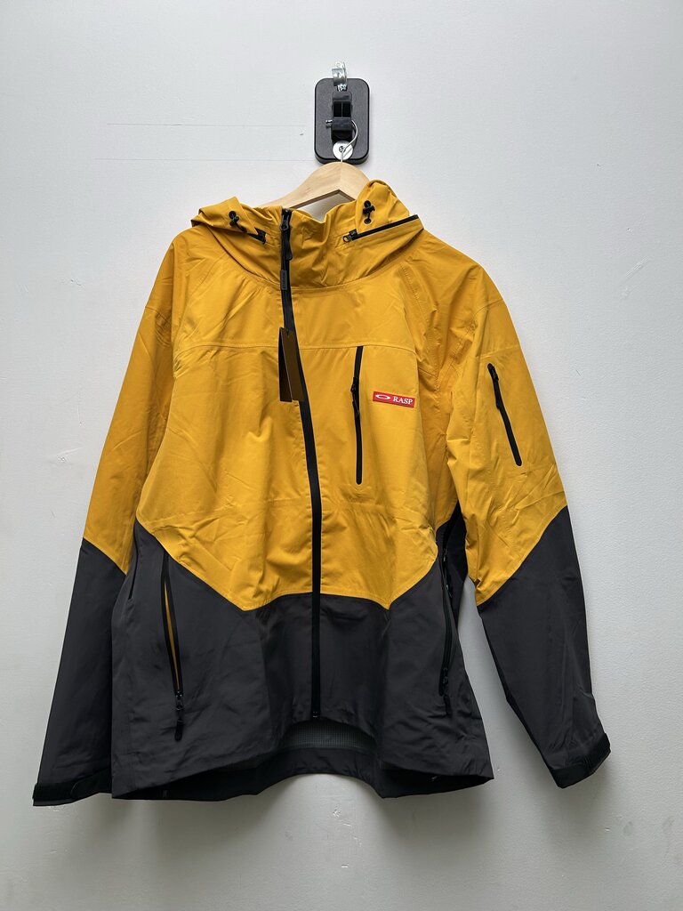 New Gv Gallery Yellow Grey Black Rain Jacket Sz.Small