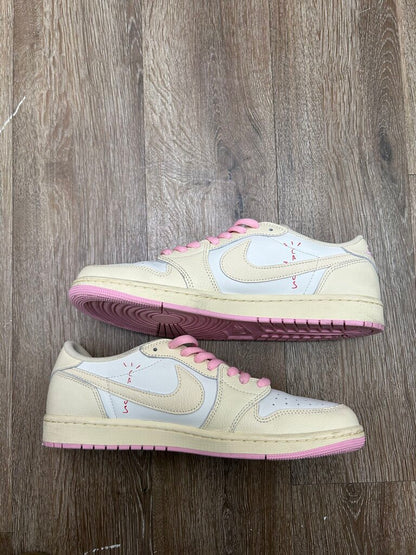 Preowned Jordan 1 Low Travis Scott Shy Pink Sz. 11