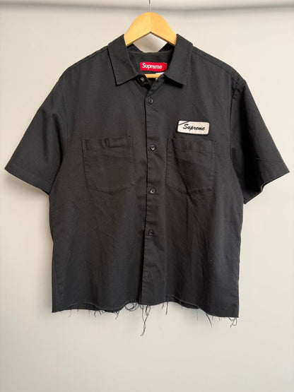 Pre-Owned Supreme Black 'Ur a Bitch' Button UP Sz. M