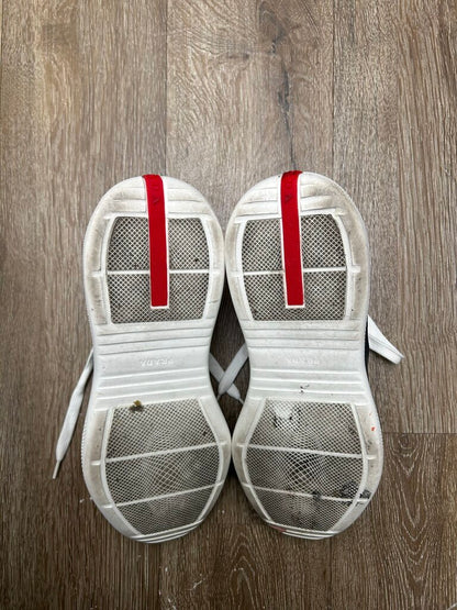 Preowned Prada Cups Navy Grey Patent Sz.8/10M