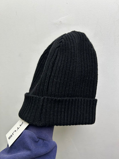 Preowned Celine Black White Spellout Beanie