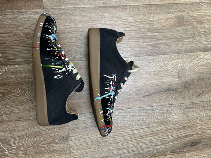 Preowned Margiela Gats Black Gum Paint Splatter Sz.40.5 (No Box)