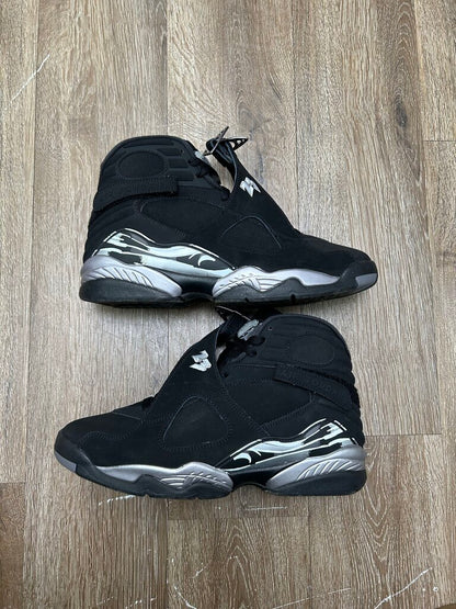 Preowned Jordan 8 Black Chrome Sz..10