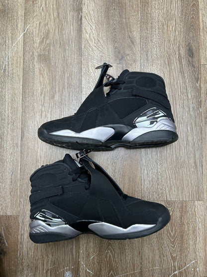 Preowned Jordan 8 Black Chrome Sz..10