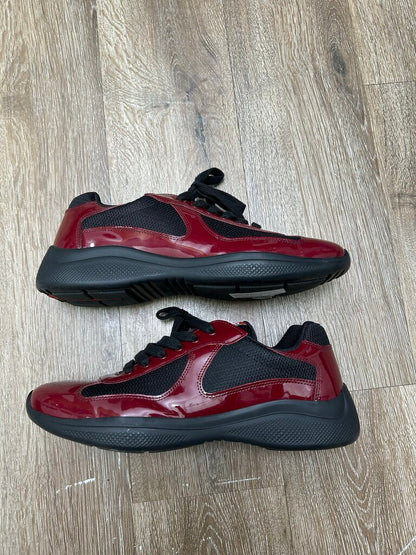 Preowned Prada Cups Burgundy Black Sz. 7.5(9-9.5)