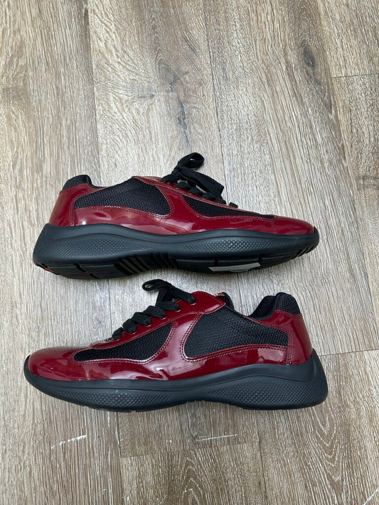 Preowned Prada Cups Burgundy Black Sz. 7.5(9-9.5)