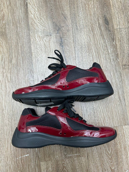 Preowned Prada Cups Burgundy Black Sz. 7.5(9-9.5)