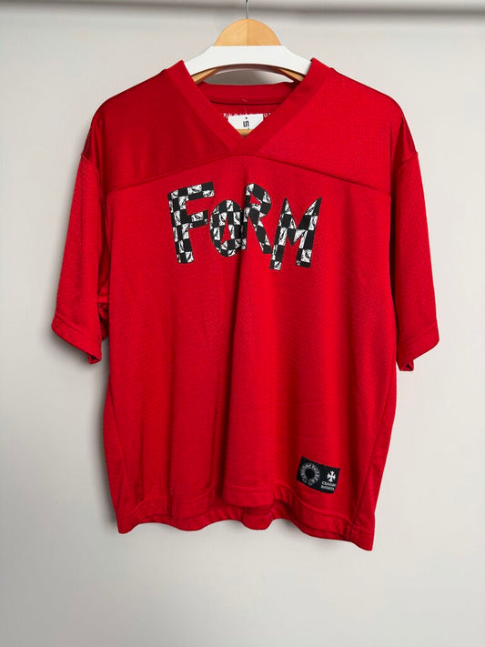 Preowned Chrome Heart Mesh Red Matty Jersey size S