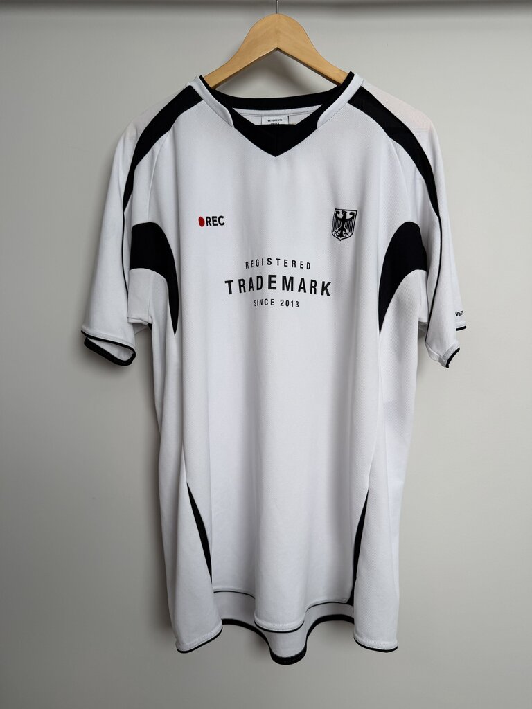 Preowned Vetements Black White Trademark Jersey size XL