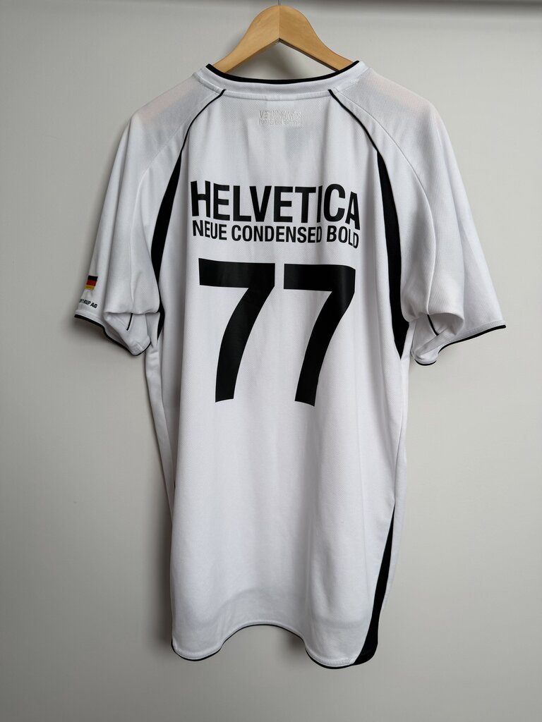 Preowned Vetements Black White Trademark Jersey size XL