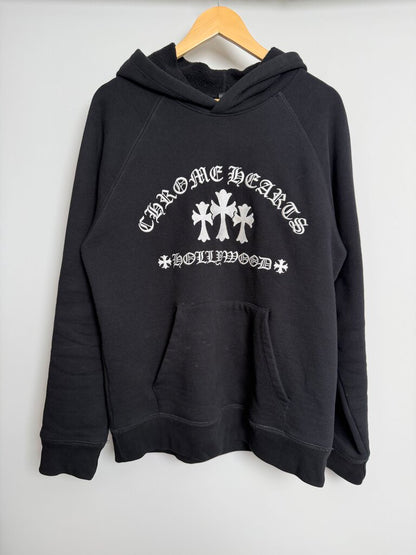 Preowned Chreme Heart King Taco Black White Hoodie size M