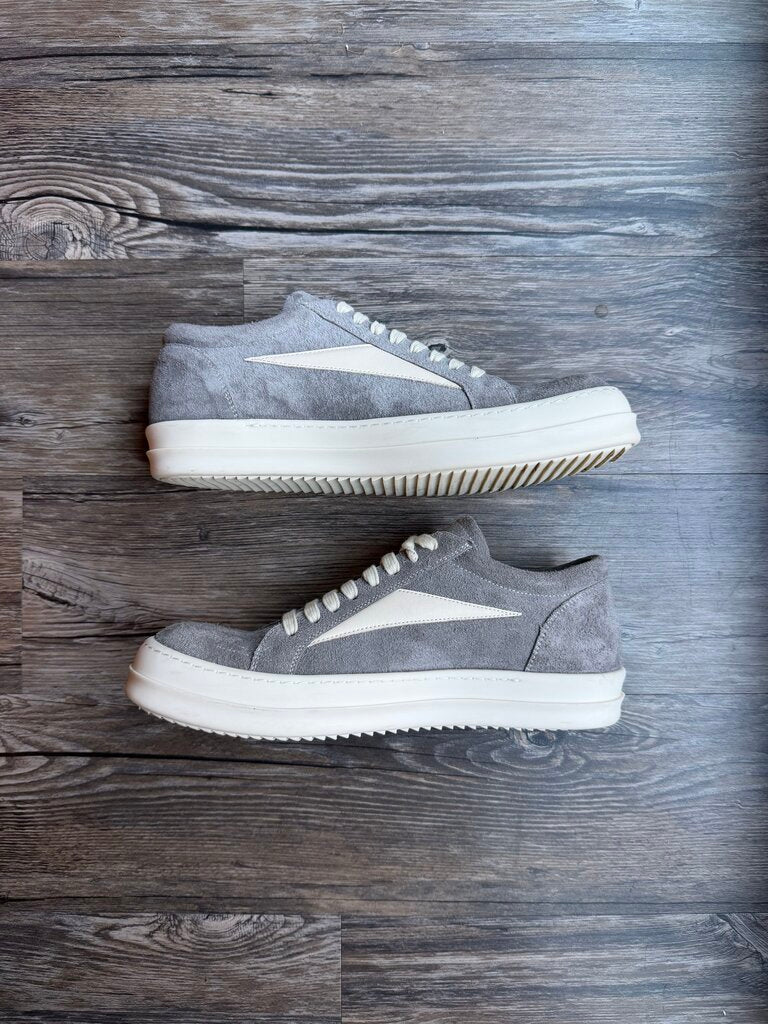 Preowned Rick Owens Grey Wool Vans size 43