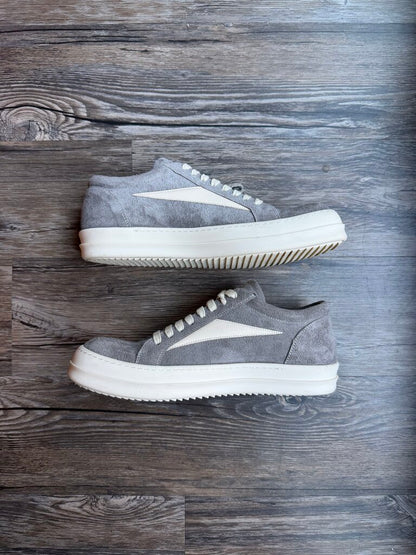 Preowned Rick Owens Grey Wool Vans size 43