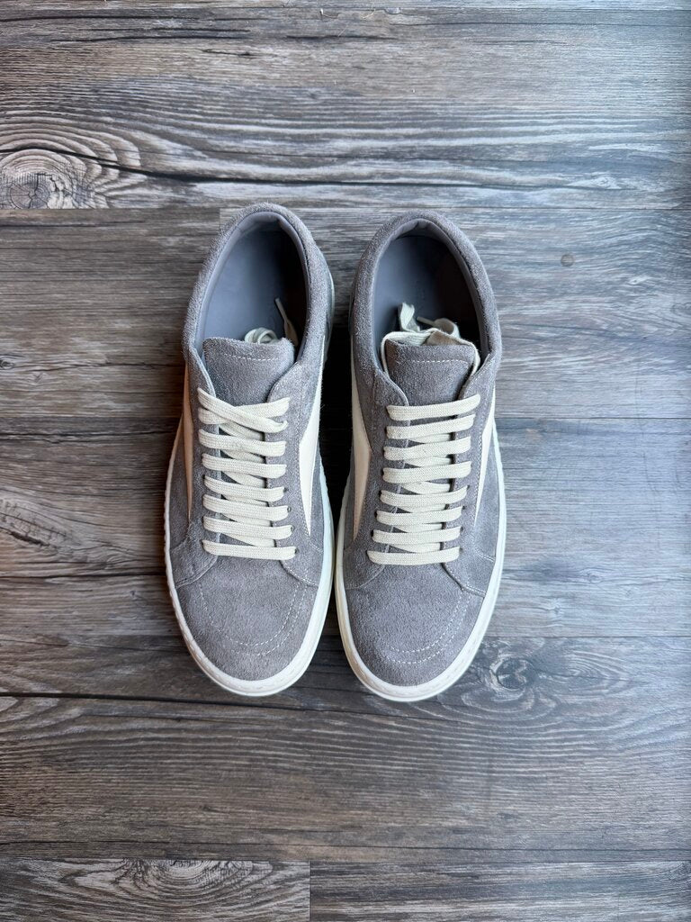 Preowned Rick Owens Grey Wool Vans size 43
