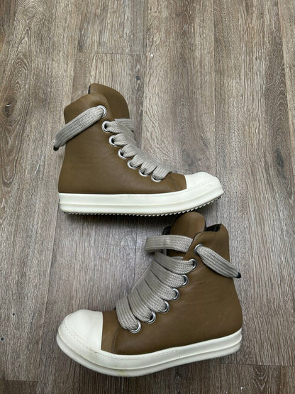 Preowned Rick Owens Mainline Jumbo Lace Puffer Brown Ramone sz.42 (NO BOX)