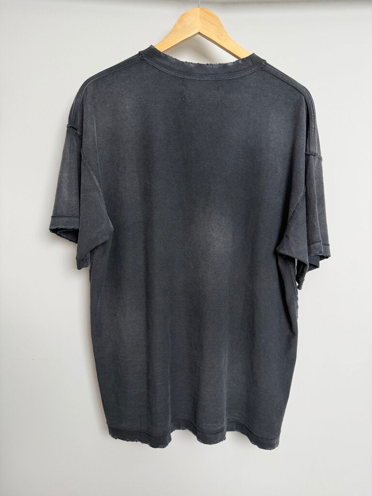 New Satoshi 3D Logo Grey Blue Tee size M