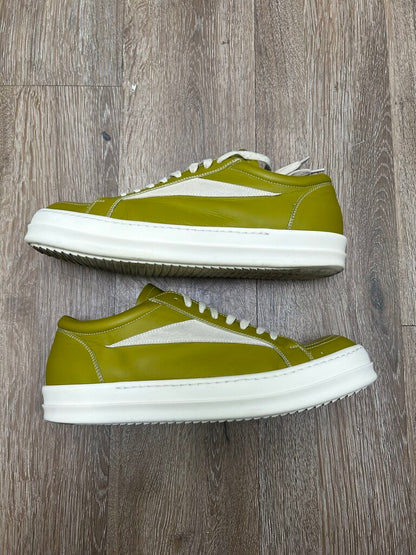 Preowned Rick Owens Acid Green Milk Vans sz.44