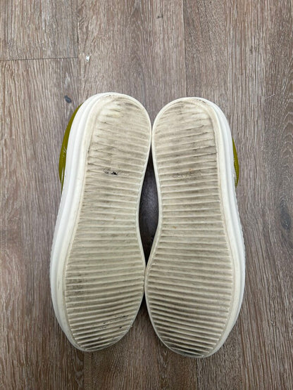 Preowned Rick Owens Acid Green Milk Vans sz.44