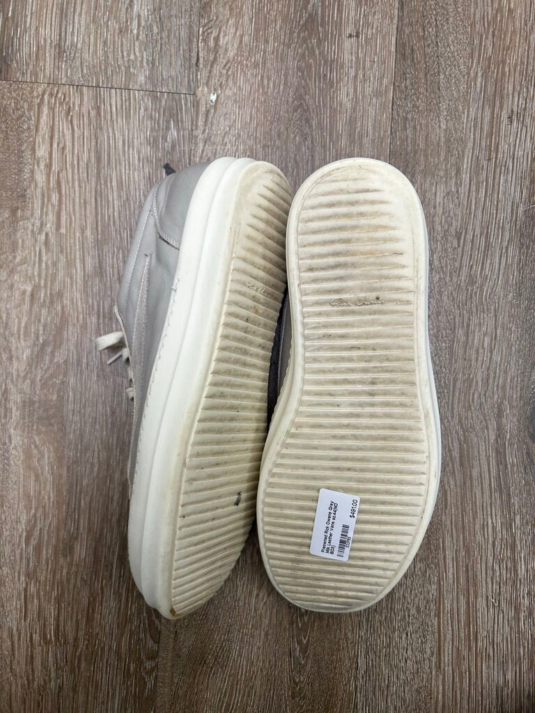 Preowned Rick Owens Grey Milk Leather Vans sz.44(NO BOX)