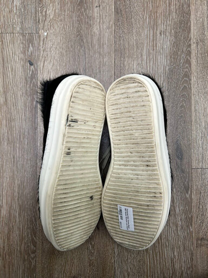 Preowned Rick Owens Black Milk Mohair Ramone Low Sz.43