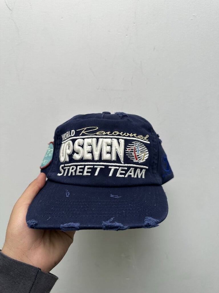New Up 7 Skate Navy Street Team Hat