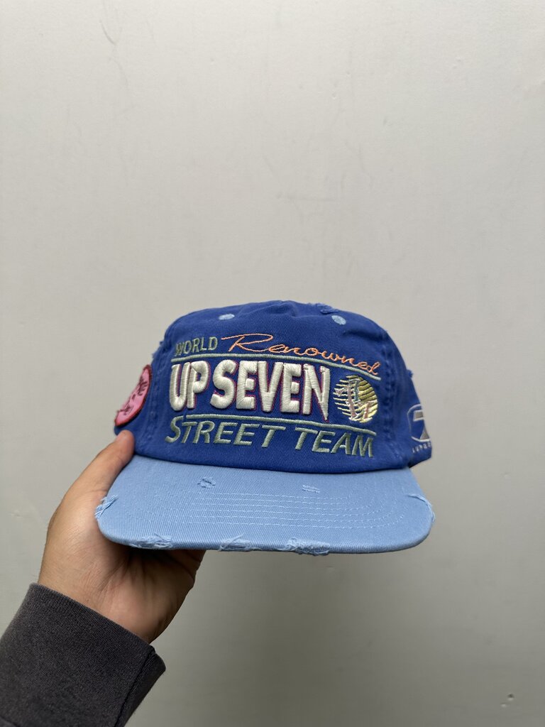 New Up 7 Skate Blue Teal Street Team Hat