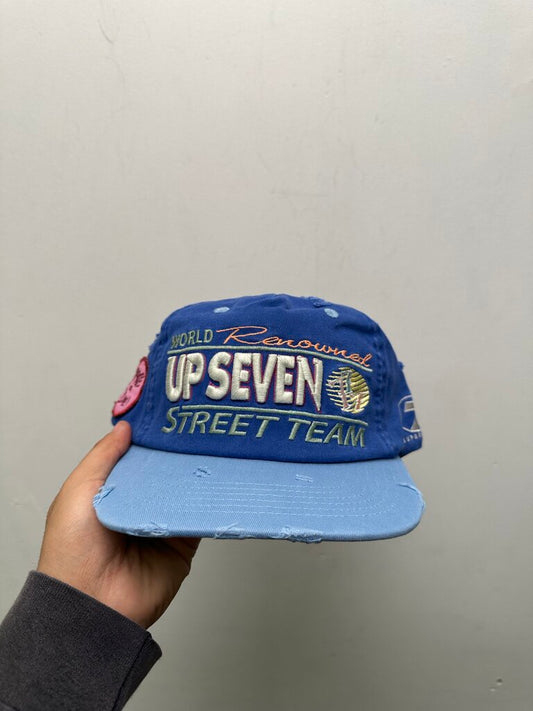 New Up 7 Skate Blue Teal Street Team Hat