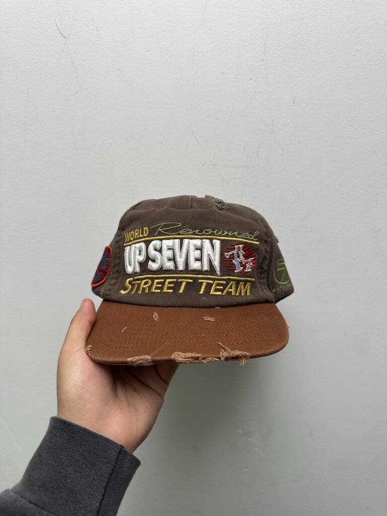 New Up 7 Skate Tan Brown Street Team Hat