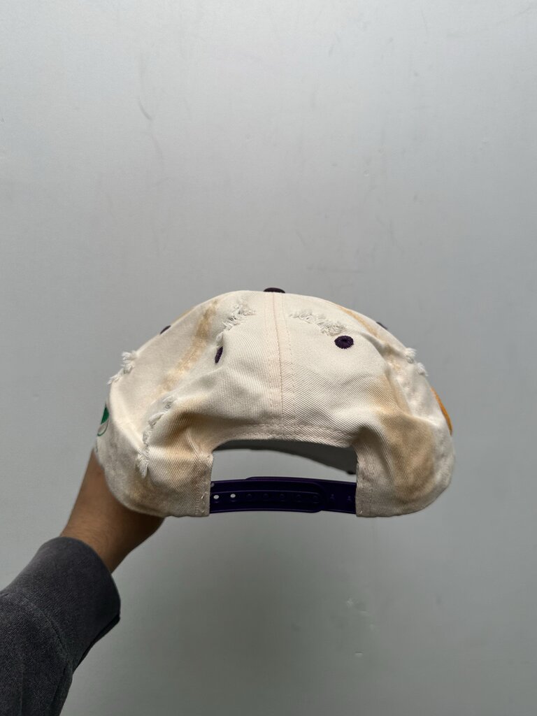 New Up 7 Skate White Purple Street Team Hat