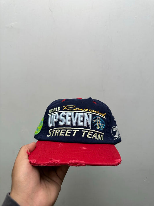 New Up 7 Skate Navy Red Street Team Hat