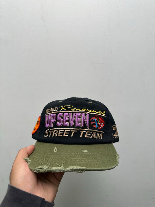 New Up 7 Skate Black Purple Olive Street Team Hat