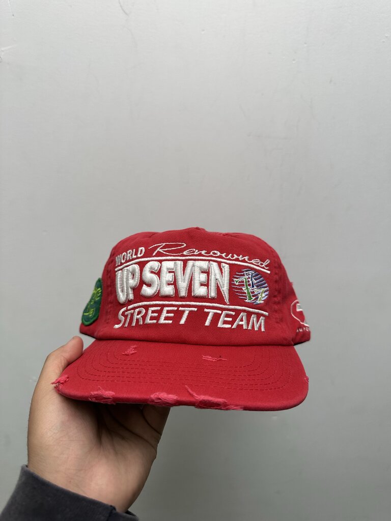New Up 7 Skate Red Street Team Hat