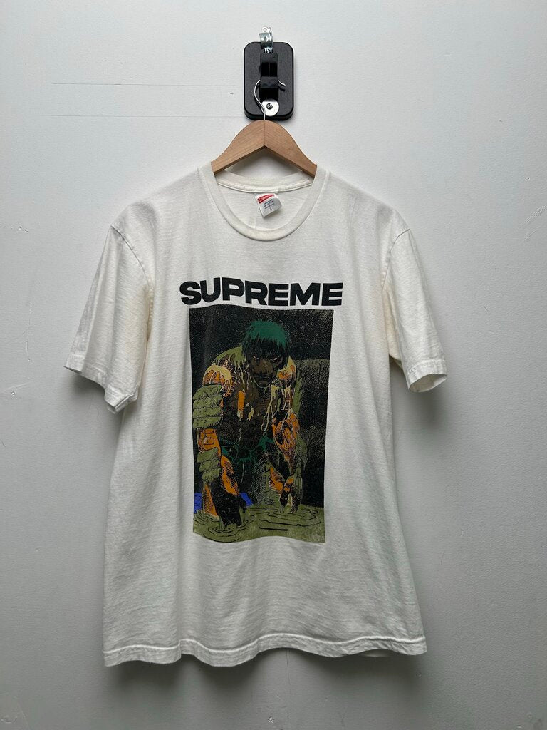 Preowned Supreme White Ronin Tee Sz.Large